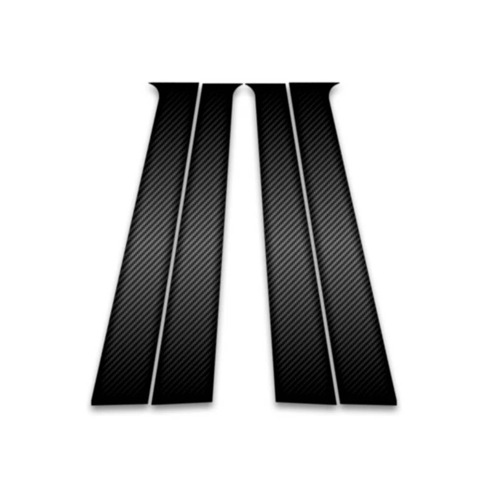 4pc Carbon Fiber Pillar Post Trim fits 2009-2011 Chevrolet Aveo Sedan Foto 1 de 1