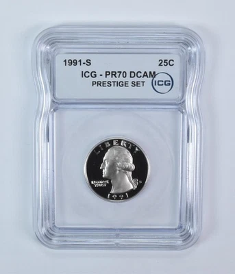 1991-S Washington Quarter Prestige Set PR70 DCAM ICG *4681 - Image 1 of 4
