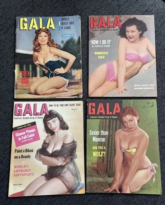 GALA Magazine SEPT 1951, NOV 1953, MARCH 1954, MARCH 1958 - Image 1 of 2