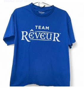 RON CLARK ACADEMY TEAM REVEUR BLAUES T-SHIRT, GRÖSSE L, BRUSTUMFANG 42", LÄNGE 27" - Bild 1 von 2