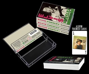 Elvis Deluxe Set Of 52 Playing Cards + Jokers In Plastic "Cassette" Box - Picture 1 of 1