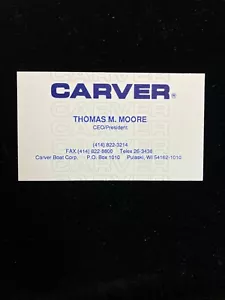Visitenkarte - Carver Boat Corporation, Thomas Moore, CEO & Präsident - Bild 1 von 1