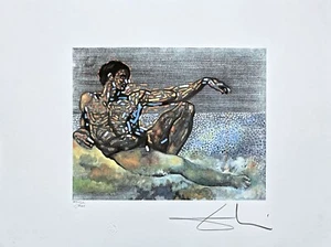 SALVADOR DALÍ - Figure Inspired by Michelangelo - signed, limited edition, 65x50 - Picture 1 of 6