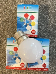 3er Set LED Golfball matt Glühbirnen B22 Bajonettverschluss BC 1,5W LED 15W - Bild 1 von 4