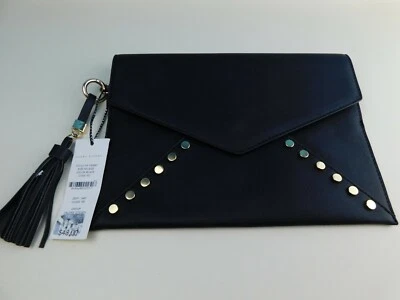 Bolso sin asas Valerie Stevens negro cuero sintético VS-130083 NUEVO CON ETIQUETAS Foto 1 de 4