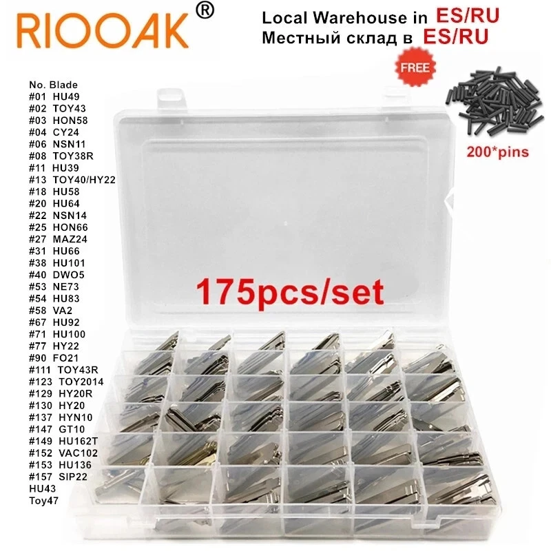 175pcs Car key Blank Remote KD Key Blade Remotes with Box - Image 1 of 4