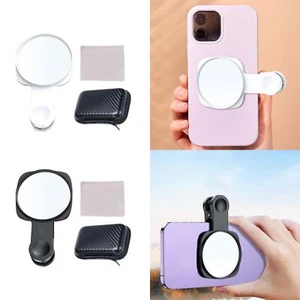 Smartphone miroir clip réfléchissant boîte de rangement appareil à selfie selfie réfléchissant - Photo 1/7