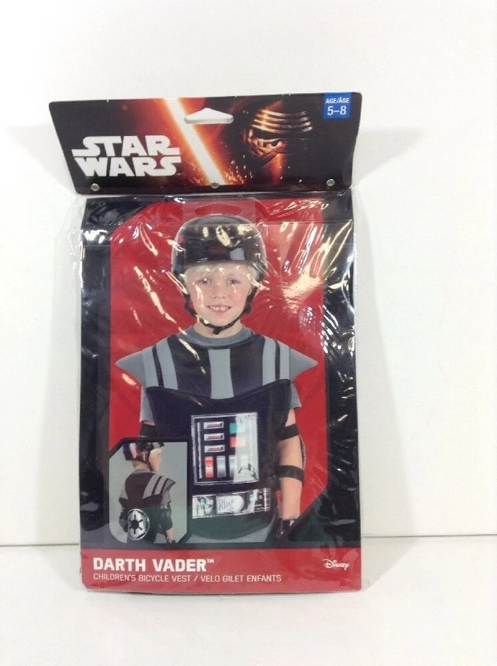 NEW Children's bicycle Vest.  Star Wars Darth Vader.  Ages 5-8.   Retails $12.99 - Image 1 of 4