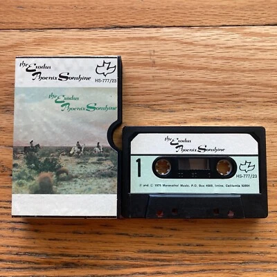 1975 PHOENIX SONSHINE "THE EXODUS" CASSETTE TAPE maranatha xian CCM rock psych - Image 1 of 3