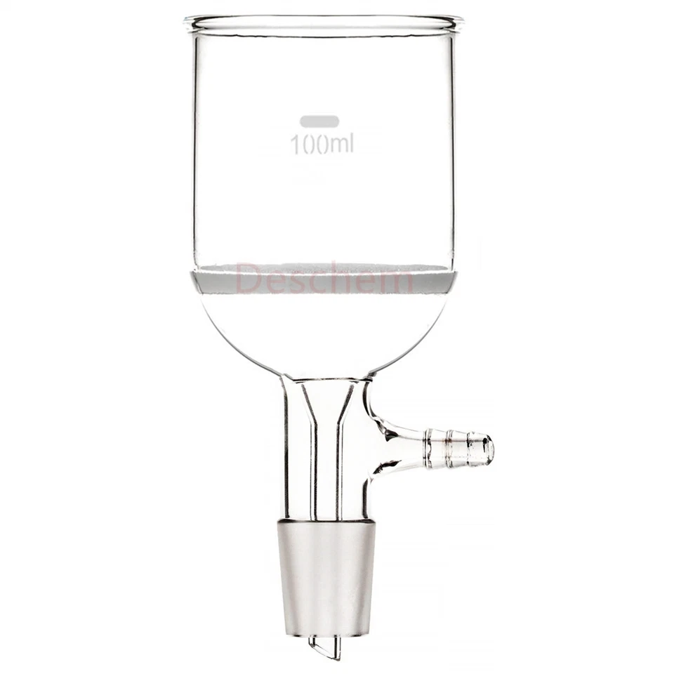 24/29 Lab Glass Buchner Funnel Sand Core Filter With Vacuum Filtration Adapter - Image 1 of 1