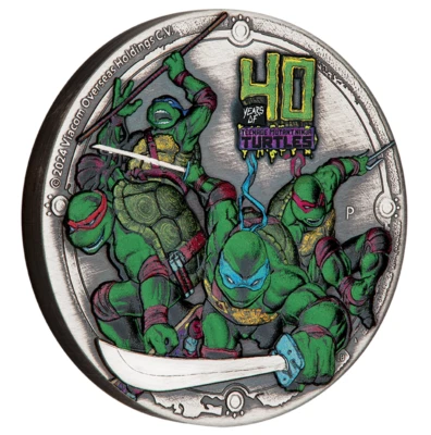 2024 $2 Teenage Mutant Ninja Turtles 40th Anniversary - Pure Silver Coin Foto 1 de 4
