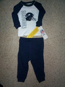 Seattle Seahawks nfl Pajama's Set INFANT BABY NEWBORN Jersey 12M M 12 Months - Picture 1 of 2