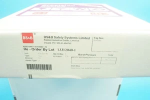 BS&B 13312040-1 SKR rupture disk 6 in. (6")/DN 150 Ni 4.75-5.25 bar(G) @ 110 °C - Imagen 1 de 3