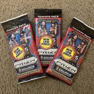 (3) 2022 Panini WWE Prizm Wrestling Hanger Pack Debut Edition Factory Sealed - Picture 1 of 2