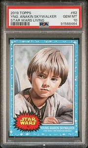 Topps 2019 Star Wars Living Set Card #62 Young Anakin Skywalker PSA 10 PR 1,207 - Bild 1 von 2