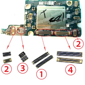 2 X LCD FPC Plug USB board battery plug connector For Samsung Galaxy S21 plus 5G - Picture 1 of 12