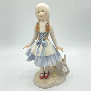 Statuina vintage Cybis porcellana Gretel ragazza fiaba di Grimm 7,25" firmata - Foto 1 di 15