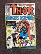 The Mighty THOR #390 (Marvel, 1988) Cap First Wields the Hammer!