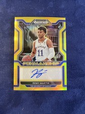 2022-23 Panini Prizm Draft Picks College Penmanship Gold /10 Remy Martin Auto