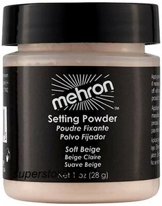 Mehron Makeup Setting Powder -1 oz Shaker Jar -Soft Beige. - Picture 1 of 3