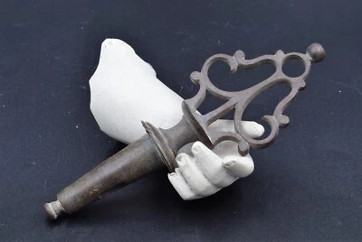 Antigo século XIX! Imperial russo SAMOVAR detalhe de latão chave de madeira chá vintage - Imagem 1 de 4