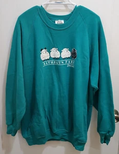 Rathbaun Farms Irland Unisex Rundhalsausschnitt Pullover Sweatshirt Schaf blau Größe XXL - Bild 1 von 9