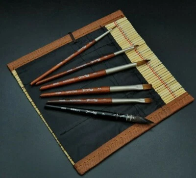 Raphael Travel Brush Set 6 Pieces Bamboo Paintbrushes