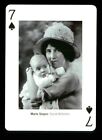 1 x playing card Marie Stopes Social Reformer - 7 of Spades S50