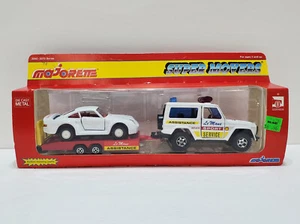 Majorette Super Movers Mercedes 230 GE + Porsche 959 and Trailer - #3072 - RARE - Picture 1 of 11