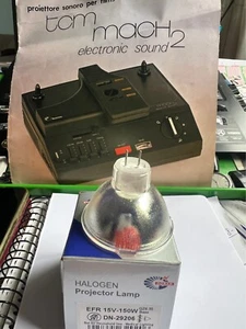 Proiettore tcm mach2 super 8 lampada halogen efr 15v-150w gz 6.35 - Foto 1 di 3