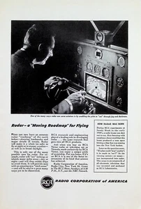 VINTAGE 1940s Print Ad ~ RCA Radio Corporation of America ~ RADAR... - Picture 1 of 1