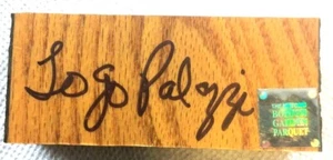 Togo Palazzi Autographed original Boston Garden Parquet with Garden Hologram - Picture 1 of 2