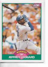 1989 Score Traded Jeffrey Leonard Card
