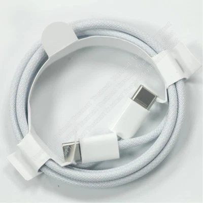 For iPhone 15 Pro Max/15 Plus/Pro Braided PD Type C to Type C Fast Charger Cable - Image 1 of 4