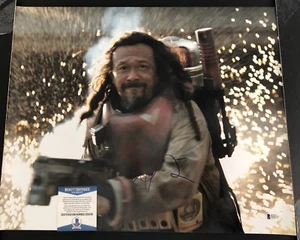 Jiang Wen Signed 16x20 Rogue One A Star Wars Story Baze Malbus BAS Beckett - Picture 1 of 1