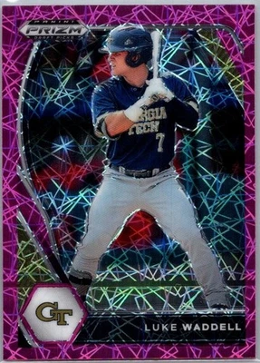 Selecciones del draft Panini Prizm 2021 Pink Velocity Prizm #PDP157 Luke Waddell Foto 1 de 2