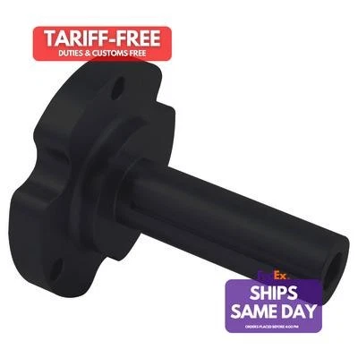 Allstar ALL31032, One Black Aluminum Crank Pulley Mandrel Performance Parts - Image 1 of 4