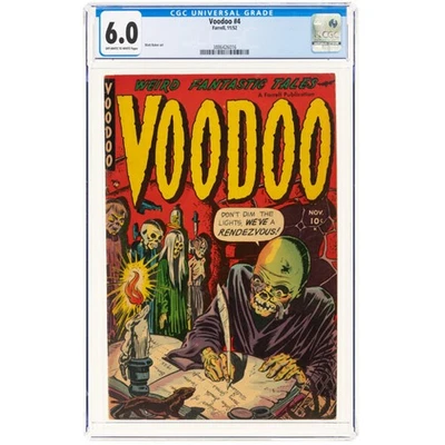 Voodoo #4 (6.0) Matt Baker Story & Art Pre Code Horror 1952 Ajax Farrell - Image 1 of 2