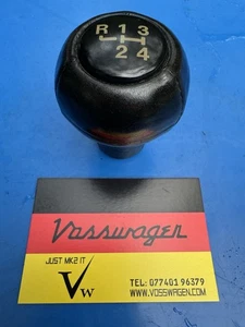 VW GOLF CADDY JETTA SCIROCCO POLO MK1 MK2 4 SPEED GEAR KNOB GEARKNOB BLACK - Picture 1 of 6