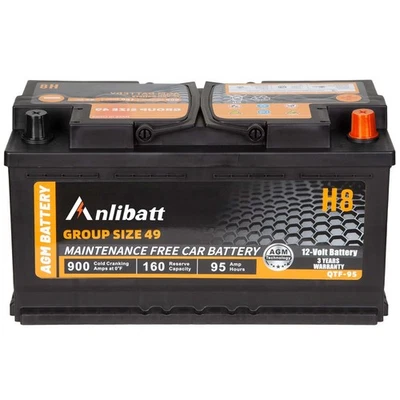 AGM Car Battery Group 49 900CCA 12V 95Ah Size H8 160RC for Start Stop - Image 1 of 4