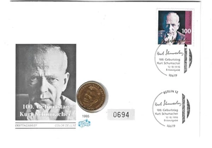 Numisbrief Deutschland 2 DM Kurt Schumacher 1995 - Bild 1 von 1
