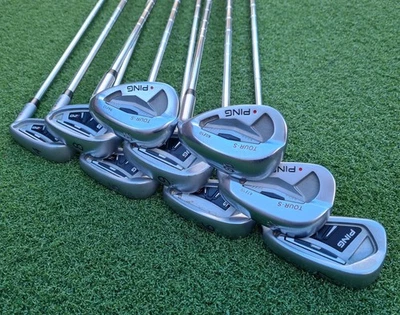 Ping i20 Red Dot 4-9 Iron with Tour Wedges (9 Clubs) – CFS Regular – V.G.C.  - Image 1 of 4