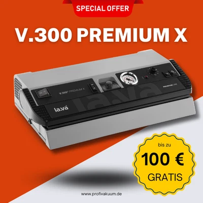 LaVa V300 Premium X Vakuumiergerät Vakuumierer Folienschweißgerät bis 100 € Set