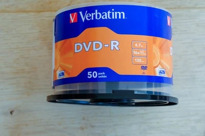 Verbatim 25 DVD-R IJP Inkjet Printable DVD Blank Recordable Discs DVD  - Image 1 of 2