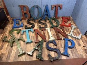 Large Industrial Metal Letters Bar Restaurant Man Cave - Picture 1 of 7
