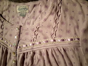 Lang Of Salzburg XXL 22 /24 Damen Flieder Blumen Langes Nachthemd 2X Übergröße - Bild 1 von 6