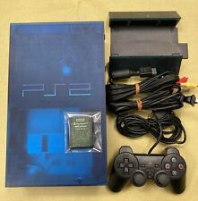 Sony PS2 PlayStation 2 Blue Game Console Set Japanese Disc Region NTSC-J (Japan)