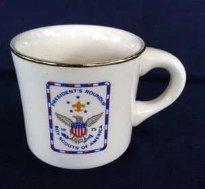 Vintage 1975 Boy Scouts of America Coffee Mug President's Roundup Made in USA - Bild 1 von 3