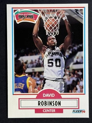 David Robinson Rookie 1990 Fleer #172 - Spurs Foto 1 de 2