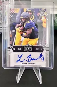 2022 Leaf Draft - Autographs #BA-LB1 Leddie Brown (AU, RC) - Picture 1 of 2
